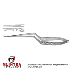 Micro Scissor Straight - Bayonet Shaped Stainless Steel, 19 cm - 7 1/2"
